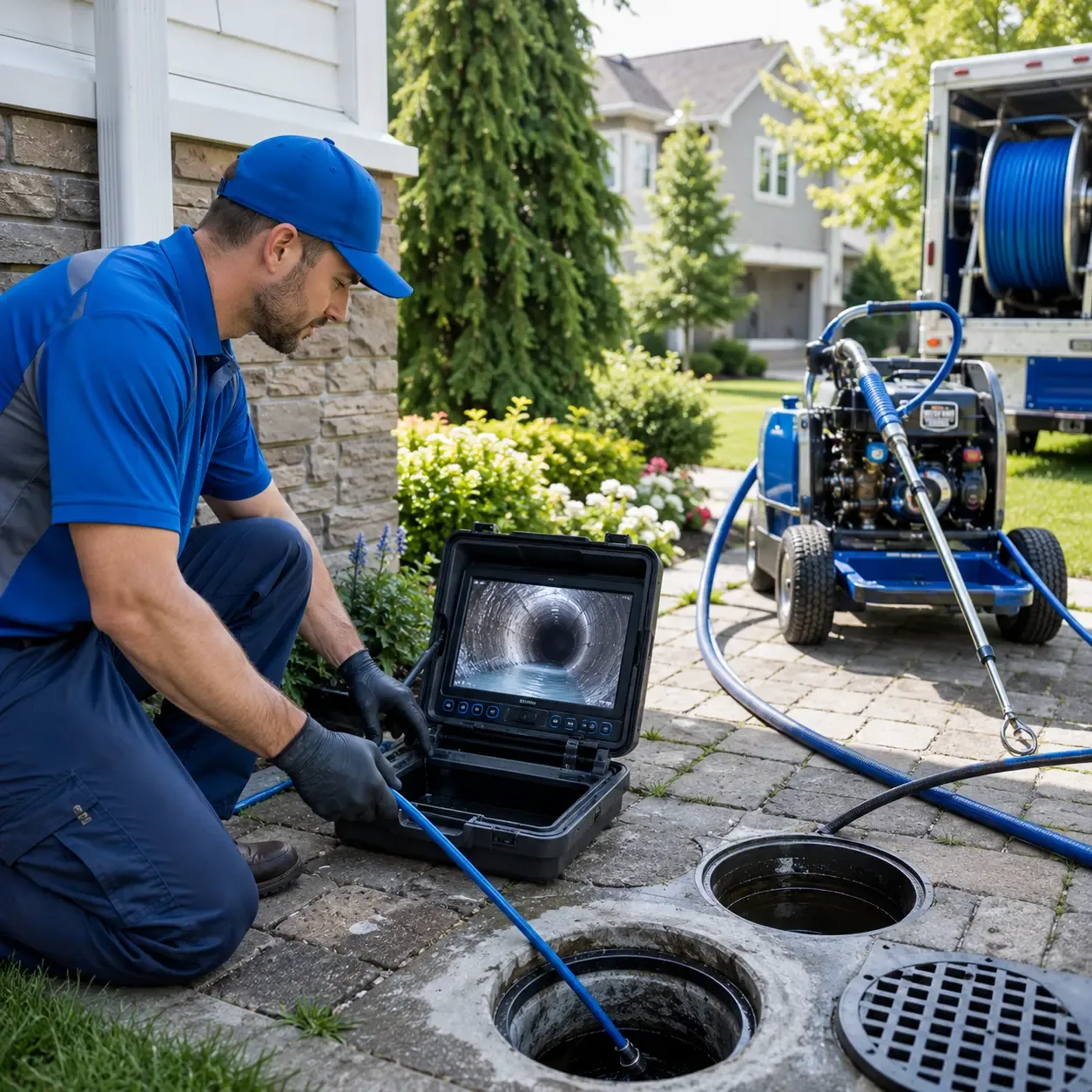 Outdoor drain cleaning professionals serving Saddle Brook, NJ